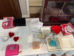 jewelry box and antique miscellaneous