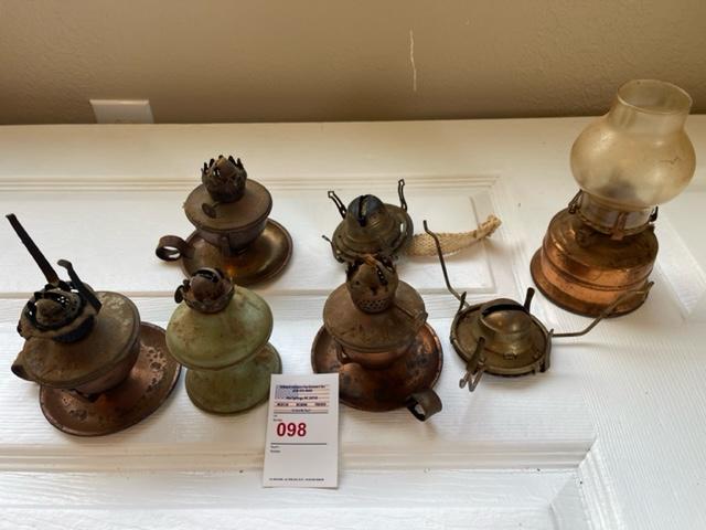 4 oil lamps