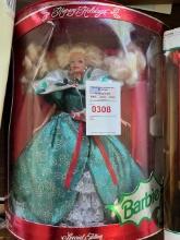 rare 1995 Happy Holiday Barbie in box