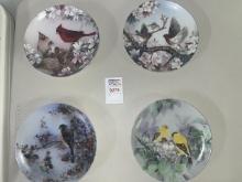 4 Collector Bird Plates