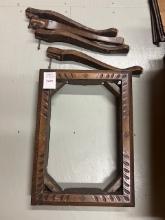 wood end table frame only with (4) legs