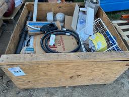 fuel, hose, nozzle, ice shaver, light bar , pallet