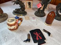 Misc lot of Cowboy Figurines and Horses
