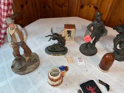 Misc lot of Cowboy Figurines and Horses