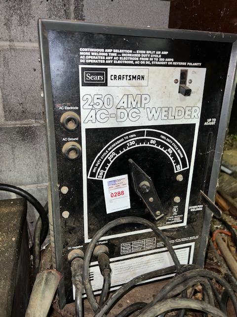 Welder under counter with many extra feet of lead 30+ feet