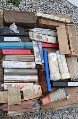 Pallet of welding rod electrodes