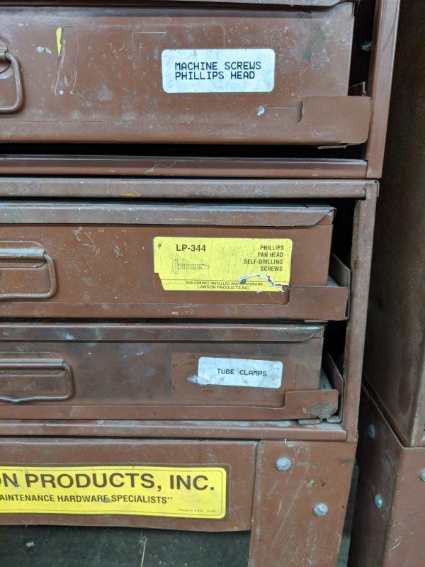 Lawson Products Hardware Organizer w/ Contents