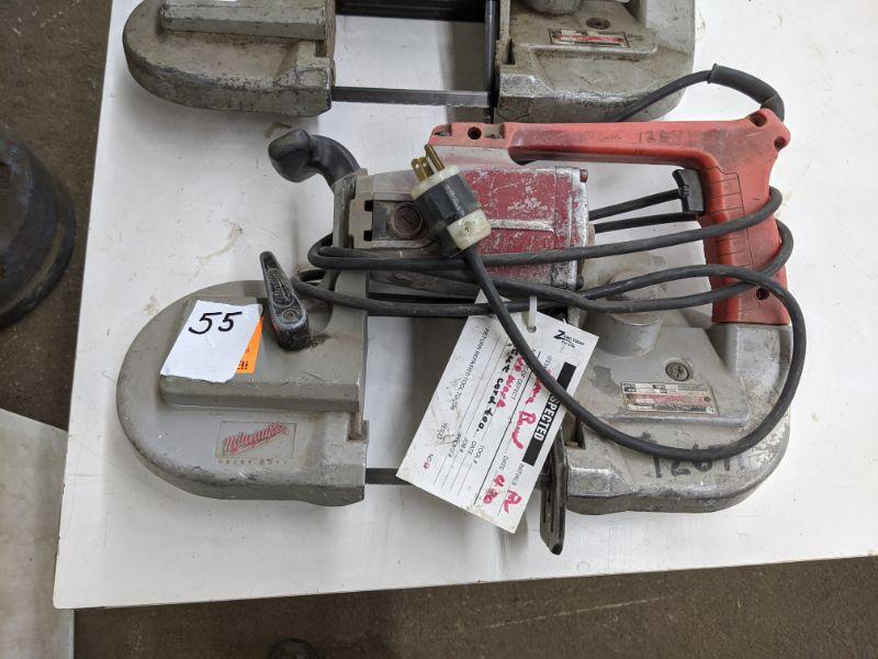 2 Milwaukee Portable Band Saws