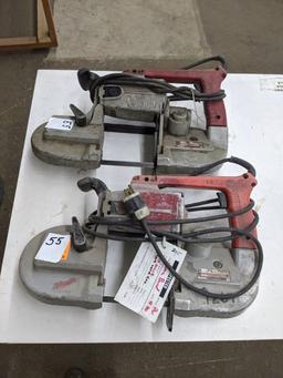 2 Milwaukee Portable Band Saws