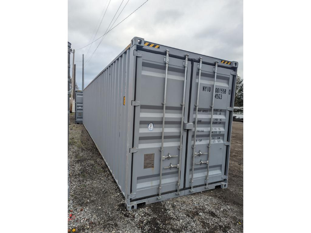 1 Trip 40' High Side Shipping Container w/ Side Doors