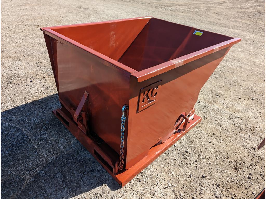 1.5 CY. Self Dumping Hopper With Fork Pockets