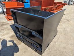 2.0 CY. Skid Steer Hopper With Fork Pockets