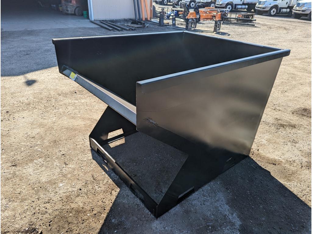 2.0 CY. Skid Steer Hopper With Fork Pockets