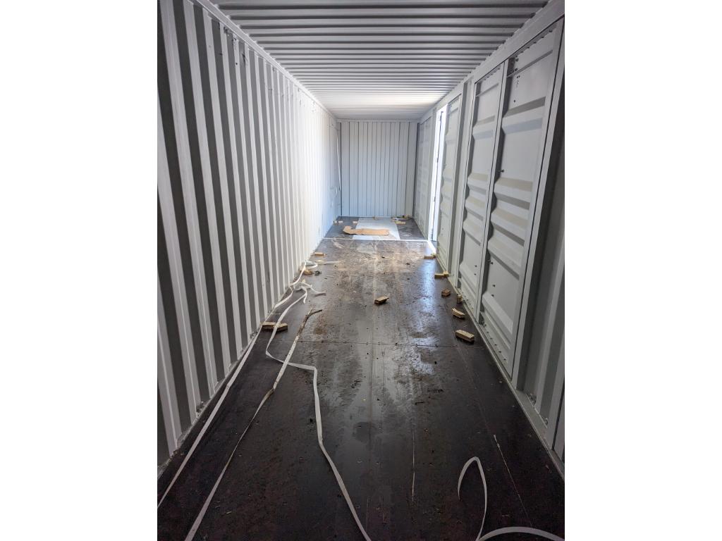 1 Trip 40' High Side Shipping Container w/ Side Doors