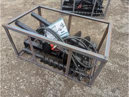 Agrotk Skid Steer Auger w/ 3 Bits, 14", 12", 6"