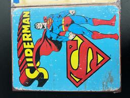 "2 Retro Vintage Signs" Superman & Batman