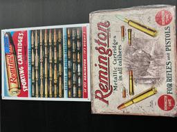 "2 Retro Vintage Signs" Remington Cartridges