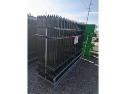 220' of 7' Tall Wrought Iron Fence Panels & Posts