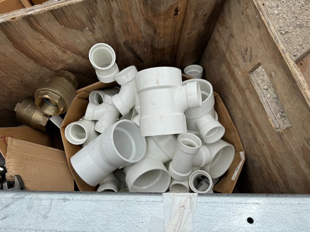 Brass Valves, Assorted PVC Fittings, & More