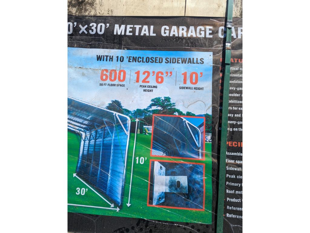 Diggit 20'x30' Metal Garage Carport Shed