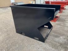 2 Cubic Yard Skid Steer Hopper w/ Fork Pockets