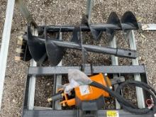 Wolverine Skid Steer Auger W/ 12" & 18" Bits