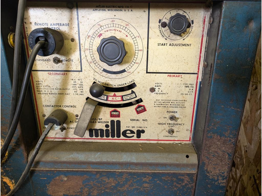 Miller 330A Welder w/ Leads & Extras
