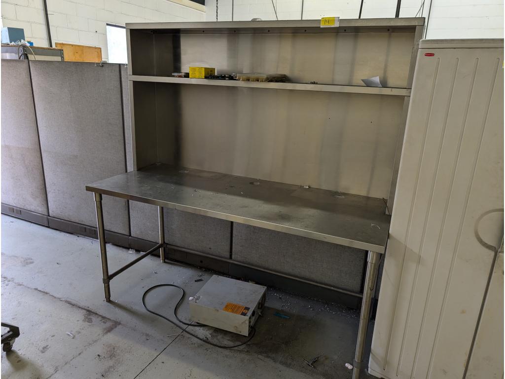 Stainless Steel Work Table 75"L X 30"W X 77"H