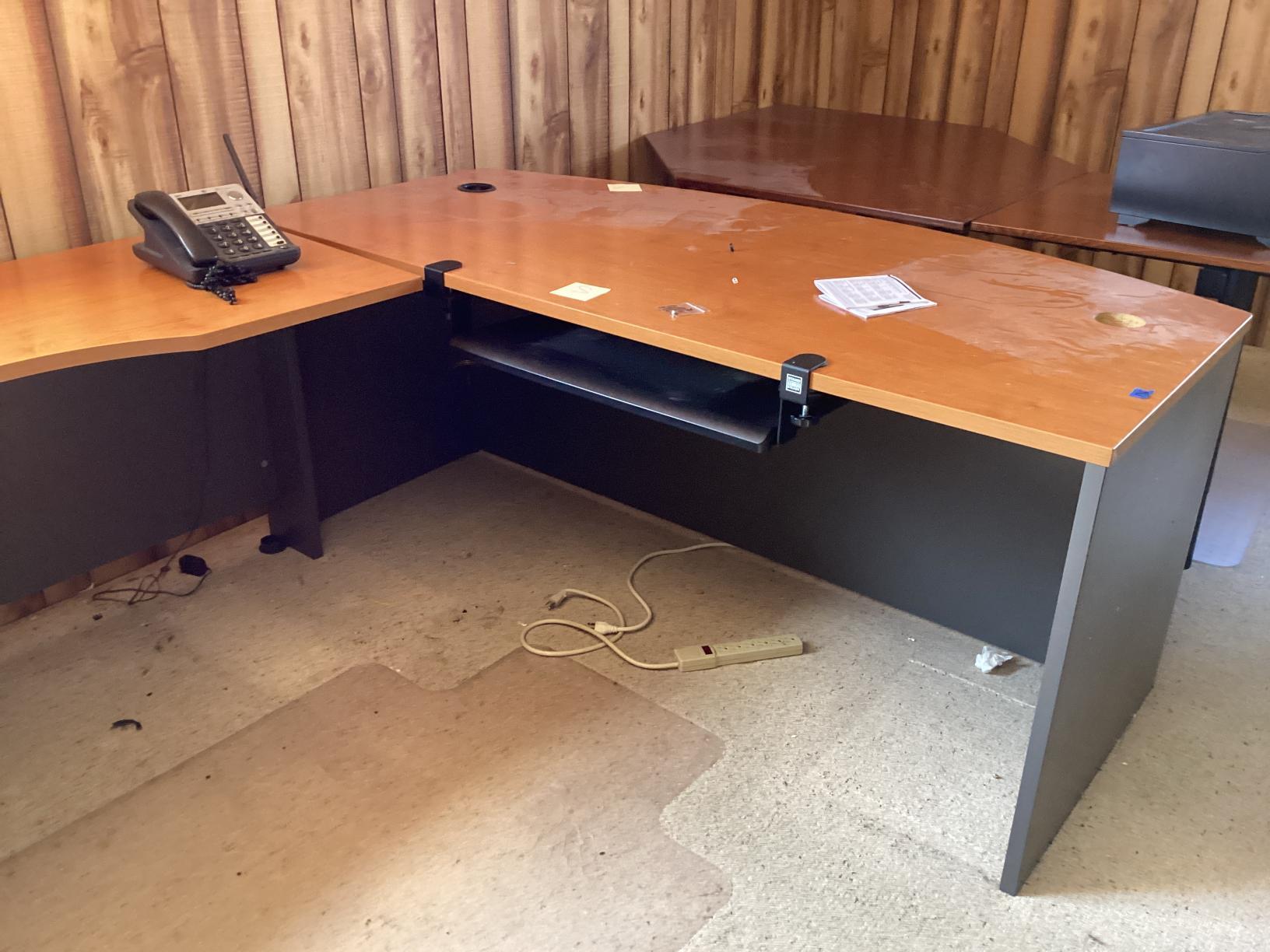 2 Desks & Credenza