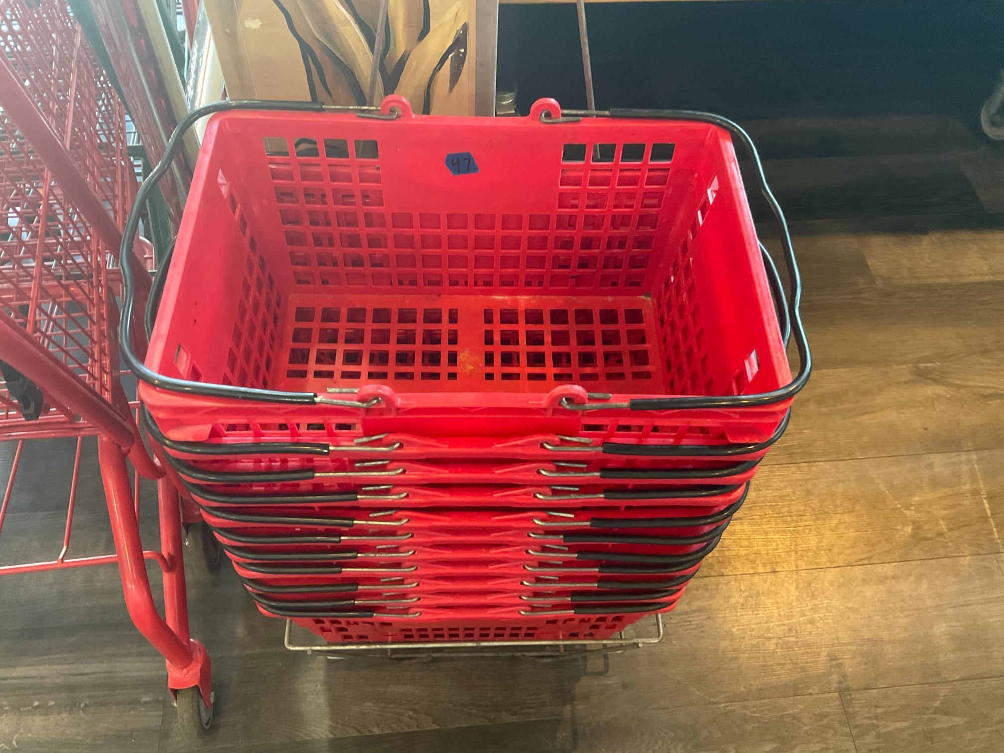 11 Shopping Baskets W/ Caddy
