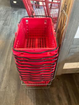 11 Shopping Baskets W/ Caddy