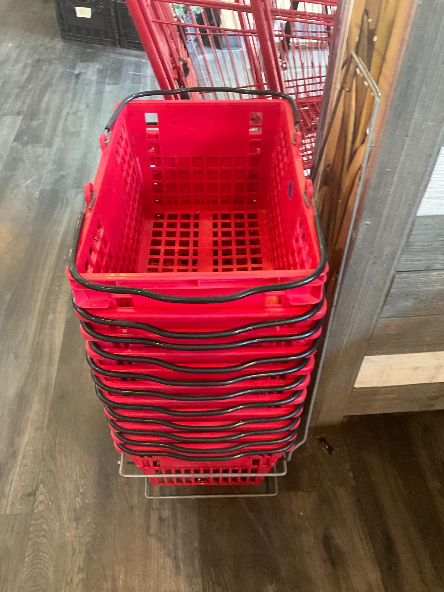 11 Shopping Baskets W/ Caddy