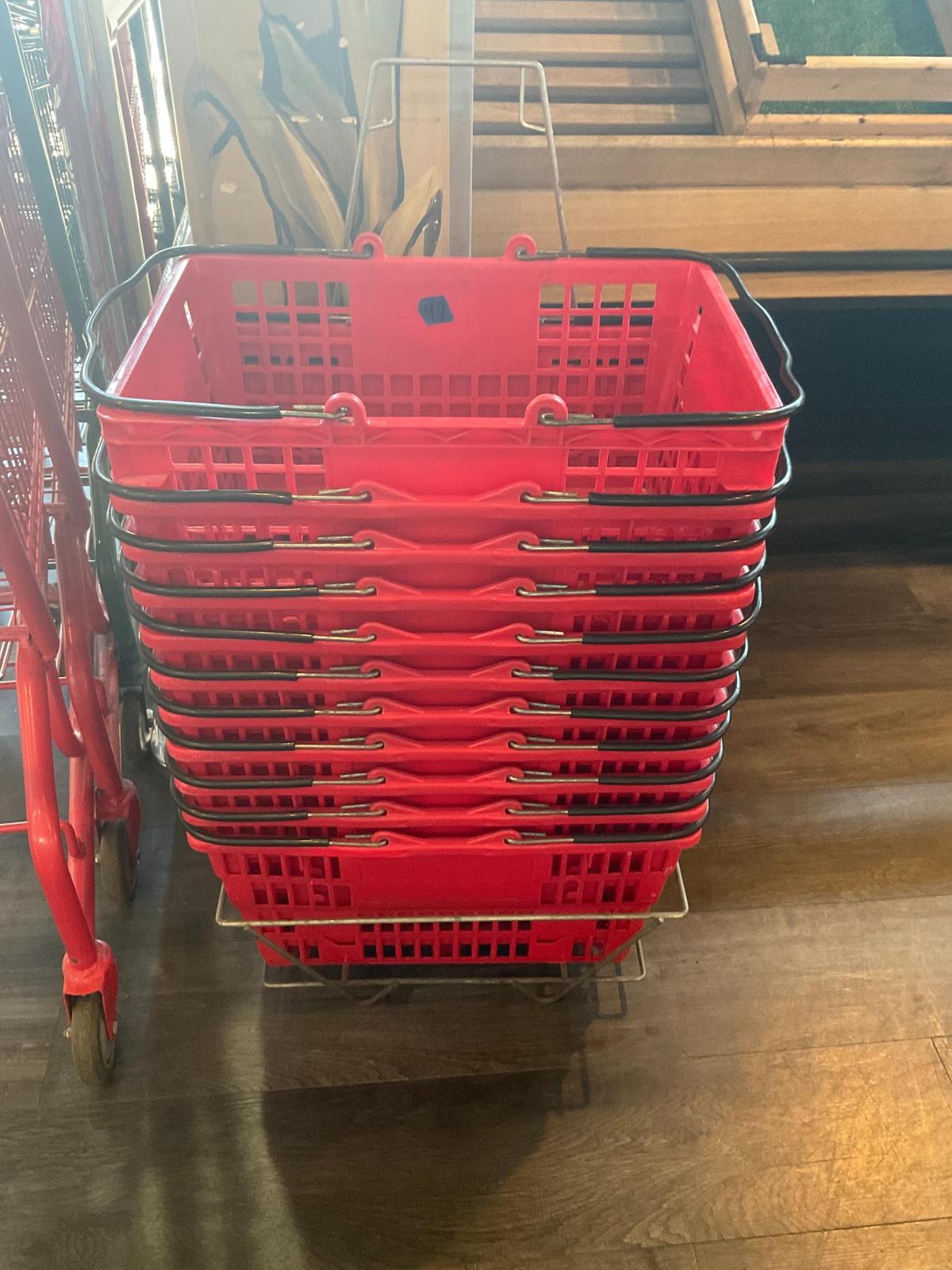 11 Shopping Baskets W/ Caddy