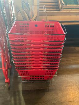 11 Shopping Baskets W/ Caddy