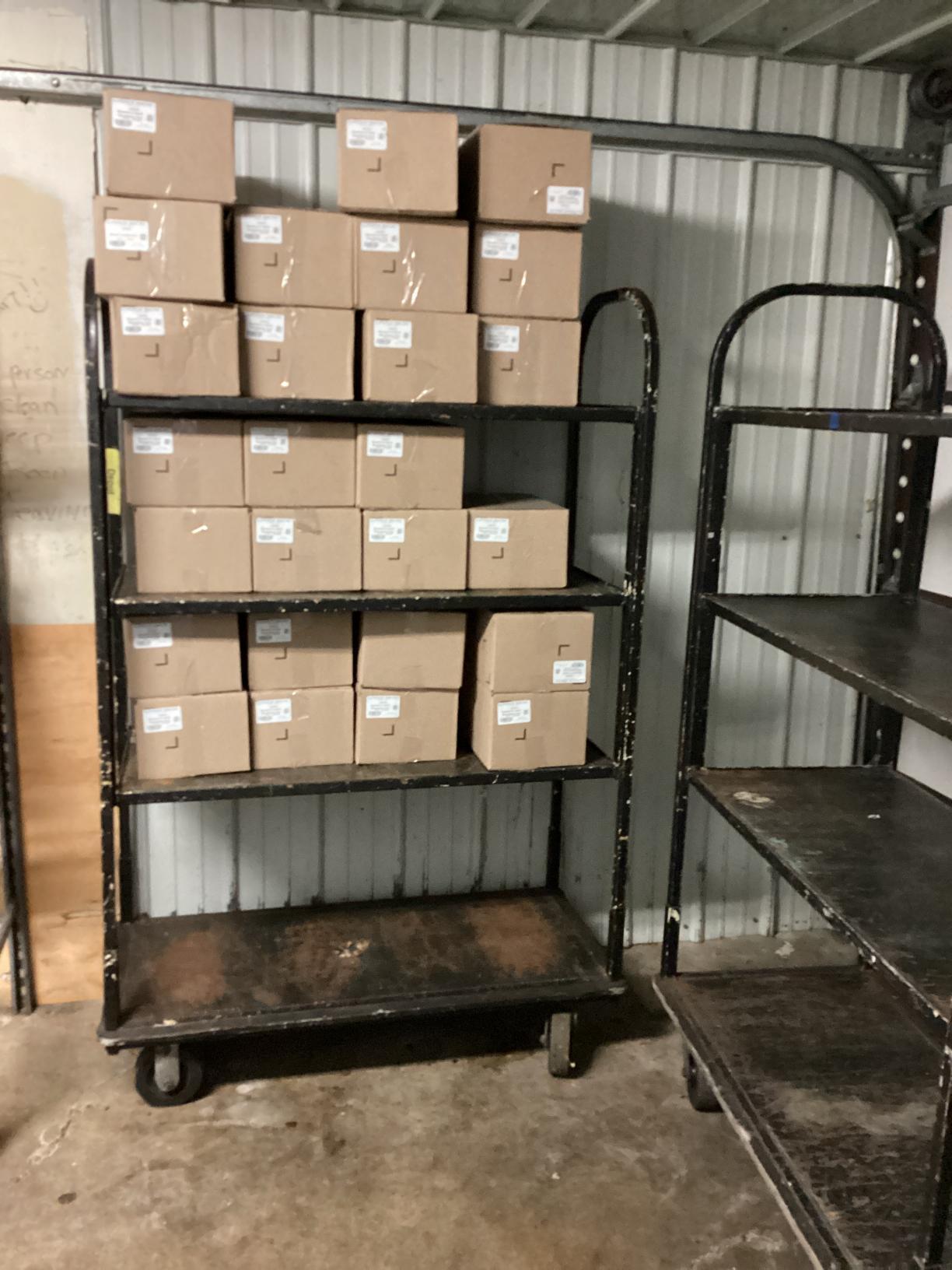 (2) 4' Rolling Carts