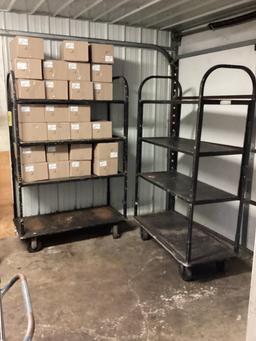 (2) 4' Rolling Carts