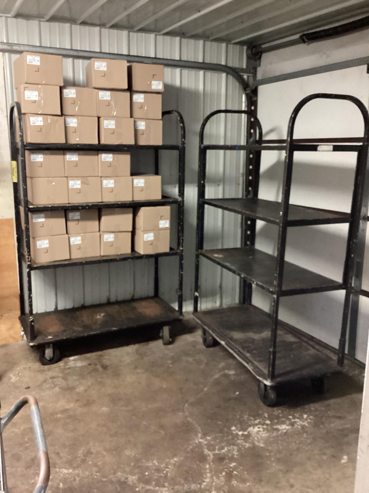 (2) 4' Rolling Carts