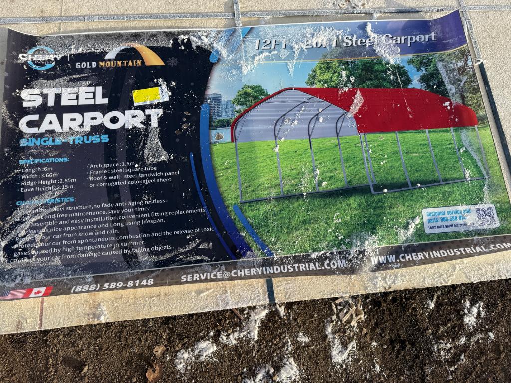 Gold Mountain 12' X 20' Steel Carport