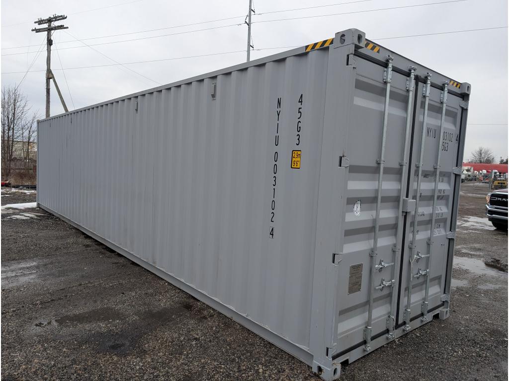 40' 1 Trip High Side Shipping Container w/ 2 Side Doors