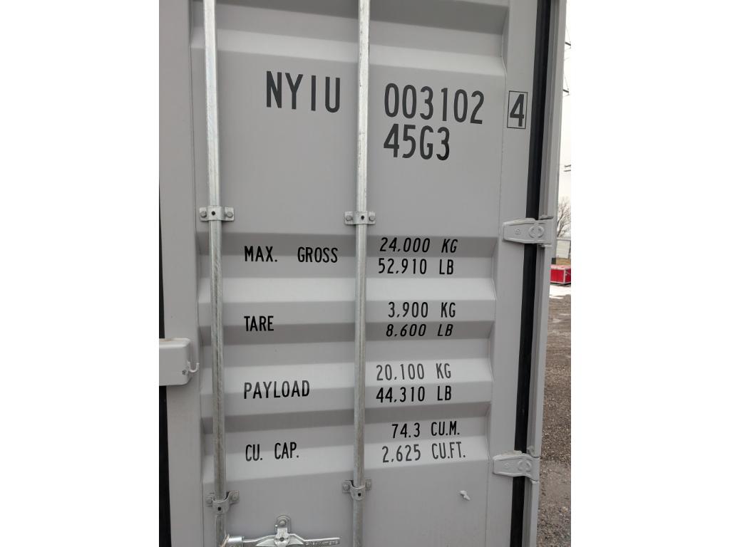 40' 1 Trip High Side Shipping Container w/ 2 Side Doors