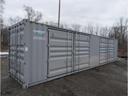 40' 1 Trip High Side Shipping Container w/ 2 Side Doors