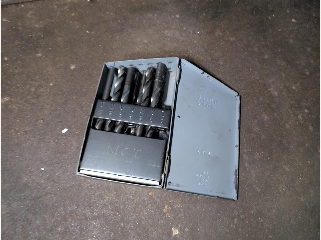 3' Wide Cabinet w/ Tooling, Mainly Jobber Drill Bits & Drill Bit Indexes