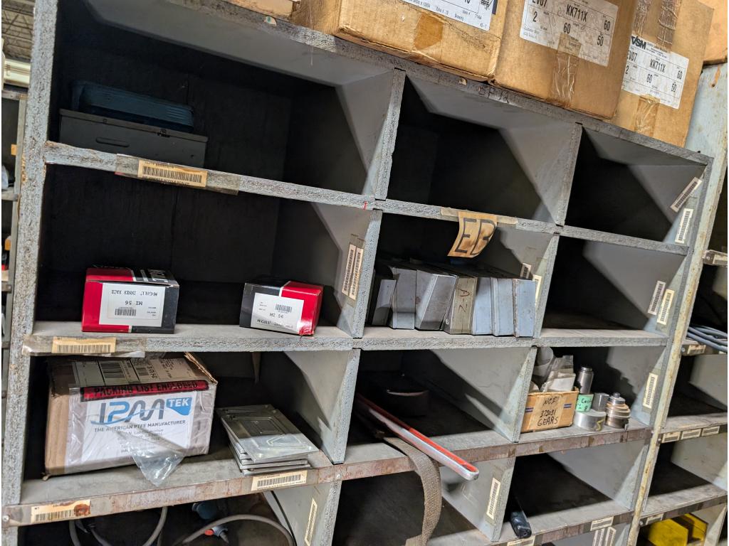 3 Shelves w/ Tools, Letter & Number Punches, Misc