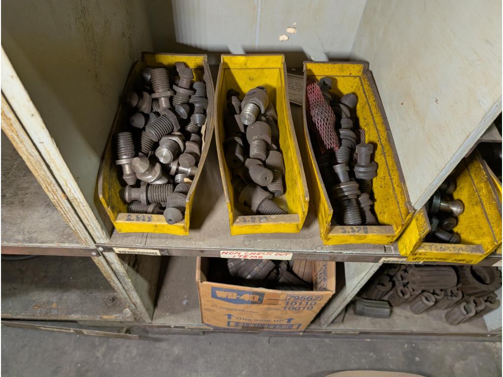 3 Shelves w/ Tools, Letter & Number Punches, Misc