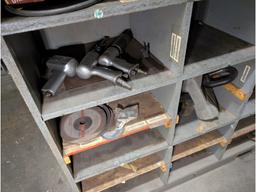 3 Shelves w/ Tools, Letter & Number Punches, Misc
