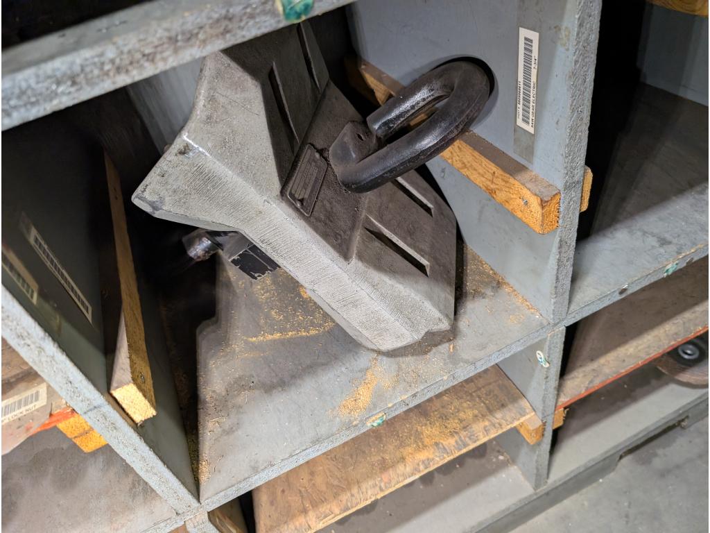 3 Shelves w/ Tools, Letter & Number Punches, Misc