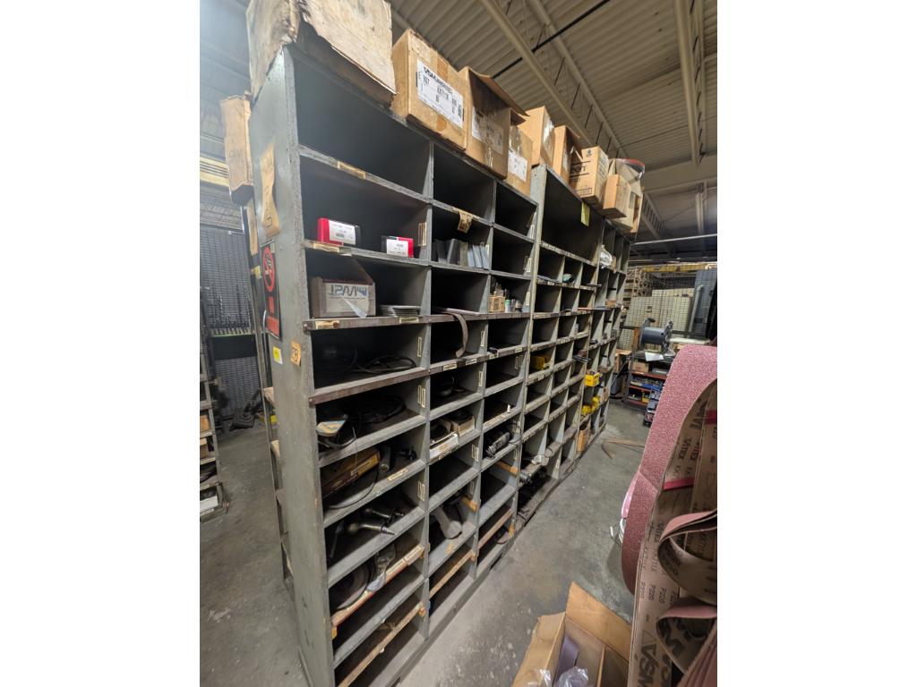 3 Shelves w/ Tools, Letter & Number Punches, Misc