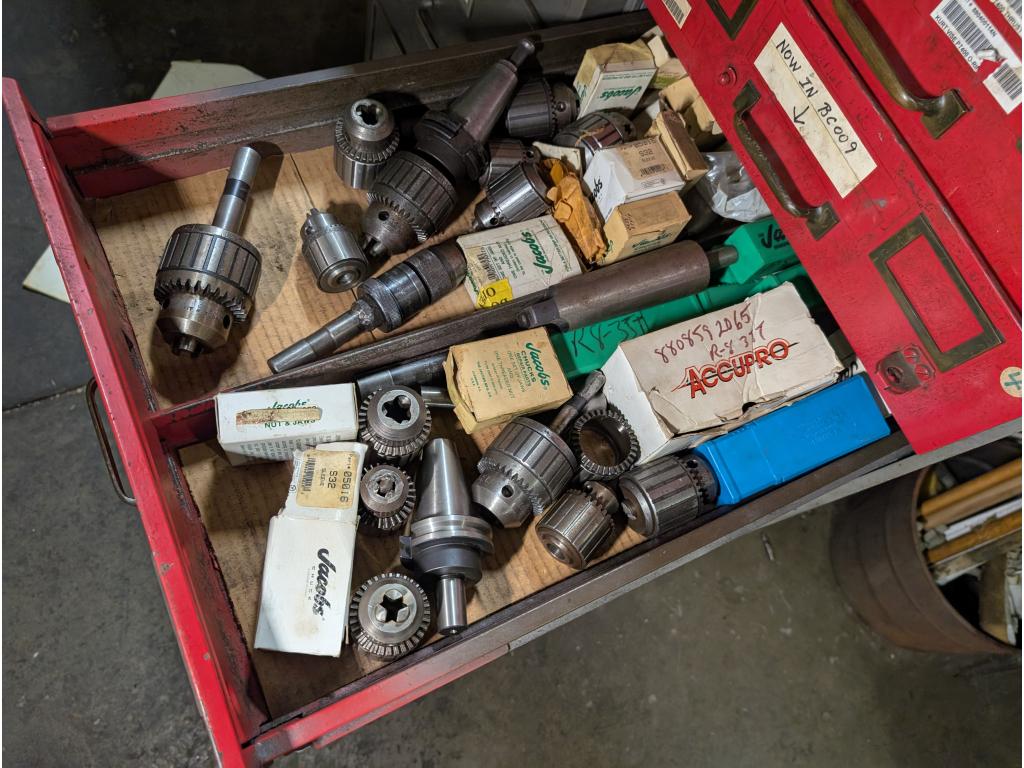 2 Cabinets, Various Hardware, Tooling,