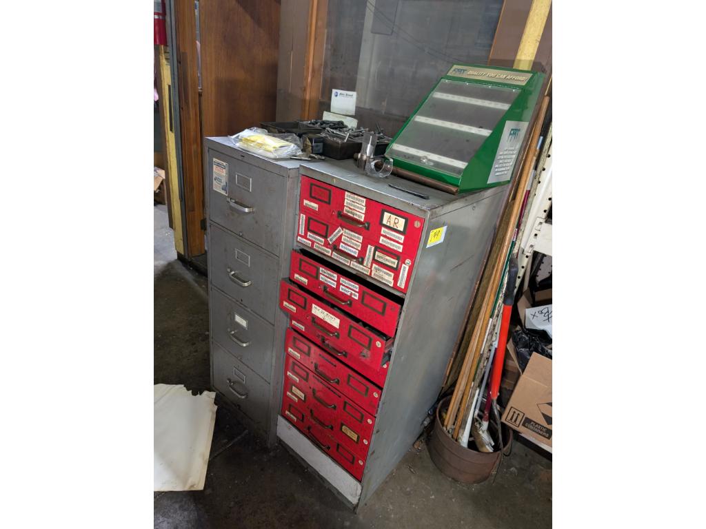 2 Cabinets, Various Hardware, Tooling,