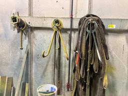 Various Lifting Straps, 55 Gal. Drum, Material & Misc.